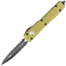 Microtech Ultratech D/E OTF Knife OD Green Aluminum, Black F/S M390 by Tony Marfione (122-3OD)