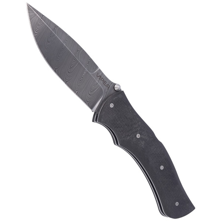 Viper Start Carbon Fiber, SSCT Damascus by Fabrizio Silvestrelli Knife (VA5840FC)