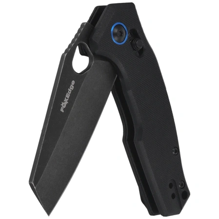 Nóż składany FoxEdge Crew Black G10, Black Stonewashed 9Cr14Mov (FE-040 G10B)