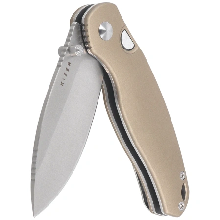 Kizer Phoca BD Knife Sand Aluminum, Satin 14C28N (V3781BDA2)