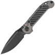 Microtech LUDT Gen III S/E Signature Automatic Knife Natural Clear Aluminum/Carbon Fiber, Black DLC M390MK by Tony Marfione (1135-1DLCTNCCFIS)