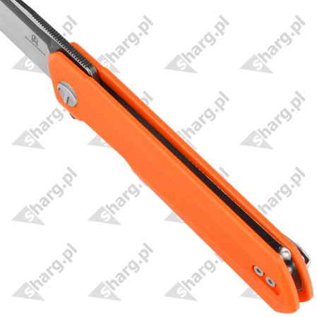 Nóż składany Bestechman Dundee Orange G10, Grey PVD / Satin D2 by Ostap Hel (BMK01H)