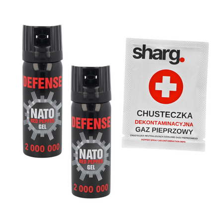 Sharg Nato Defence Gel 2mln SHU Pepper Spray, Cone 50ml (40050-C)