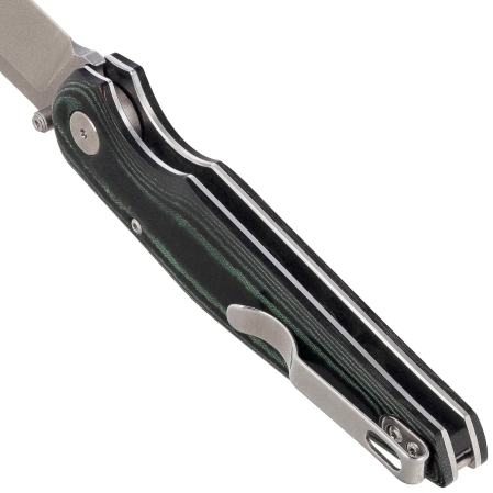 Bestech Snakebird Knife Green Micarta, Stonewashed / Satin 14C28N (BG58A)