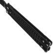 Nóż motylek Martinez Albainox Balisong Black Steel, Black 3Cr13Mov (02206)