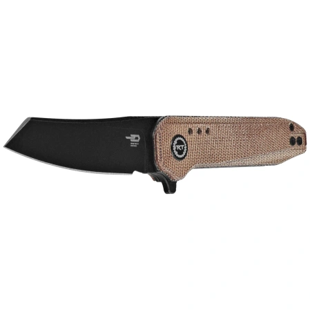 Bestech Syntax Natural G10, Black Stonewashed 14C28N by Todd Knife and Tool (BG40F)
