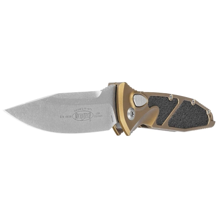 Nóż automatyczny Microtech Socom Elite Auto S/E Tan Aluminum, Stonewashed M390 by Tony Marfione (160A-10TA)