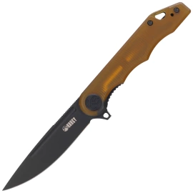 Kubey Knife Mizo Ultem, Black Stonewashed AUS-10 by Tiguass (KU312N)