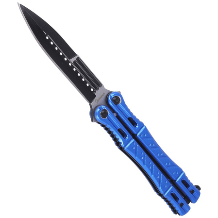 Martinez Albainox Balisong Blue Aluminium, Black Blade (02101)
