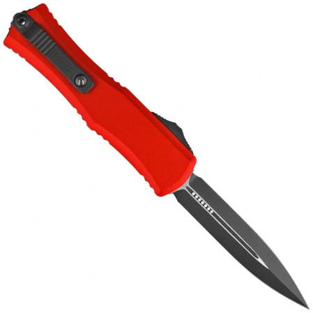 Nóż automatyczny OTF Microtech Hera II Mini D/E Red Aluminium, Black M390MK by Tony and Sean Marfione (1702M-1RD)