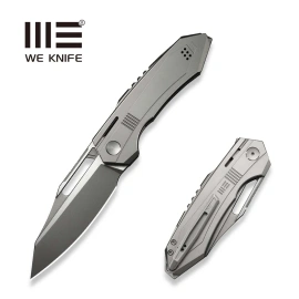 WeKnife Bogey LE No ???/200 Knife Gray Titanium, Stonewashed/Satin M390 (WE23088-2)