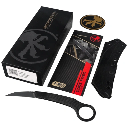 Microtech Feather Knife Black DLC D2 by Bastinelli (215-1DLCS)