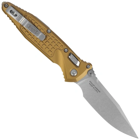 Microtech Socom Ram-Lok S/P-M Knife Tan Frag Aluminum, Stonewshed M390MK by Tony Marfione (160RL-10FRTA)