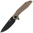 Nóż składany Kubey Nova LL KU117K Tan G10, Blackwashed D2