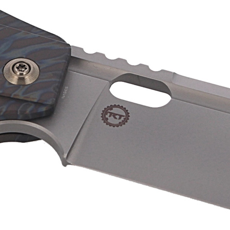 WE Knife Roxi 3 Tiger Stripe Titanium, Stonewashed CPM S35VN by Todd Knife and Tool (WE19072-3)
