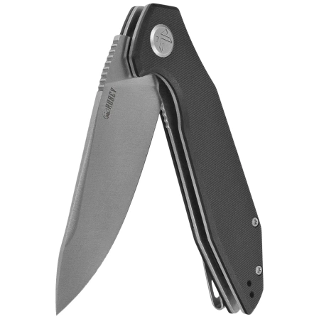 Nóż składany Kubey Nova KU117L, Black G10, Satin 14C28N