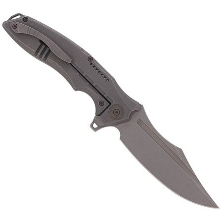 Nóż składany WE Knife Chimera Gray Titanium, Bead Blast, Stonewashed CPM S35VN (814B)