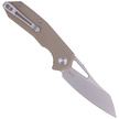 Kubey Knife New Vagrant Tan G10, Sandblast AUS-10 (KU291B)