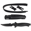Mac Coltellerie Aquatys 2 Diving Knife Black PP-TPE, Black Idroglinder W 1.4116 (AQT12-2.N)