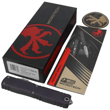 Nóż automatyczny OTF Microtech Ultratech Gen IV S/E Graphite Aluminium, Stonewashed M390MK by Tony Marfione (11214-10GP)