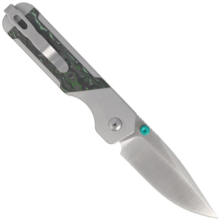Nóż składany Kizer Militaw 315 KwikSwap Gray Aluminium / Jungle Wear Fat Carbon, Satin M390 by Jonathan Styles (Ki3634.31BDA2)