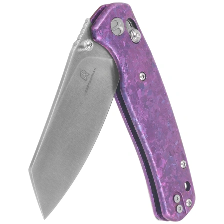 Bestechman Cicada's Wing Knife Purple Crystallized Titanium, Satin Magnacut (BMK06O)
