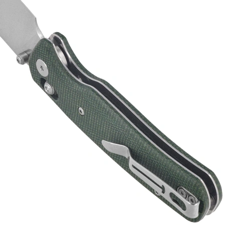 Nóż składany Bestechman Cicada's Wing OD Green Micarta, Satin 10Cr15MoV (BMK06-M-2)