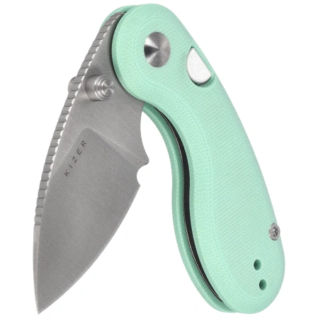 Nóż składany Kizer Microbe Green G10, Satin 14C28N by Maksim Epifantsev (V2742A4)