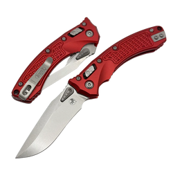 Nóż składany Microtech Amphibian Mini Ram-Lok S/E Frag Red Aluminium, Stonewashed M390MK by Tony Marfione (137MRL-10FRRD)