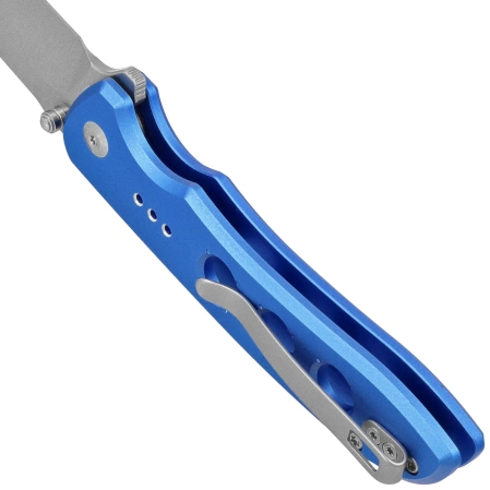 Nóż składany Civivi Hyperpulse Blue Aluminium, Satin 14C28N (C23087A-2)