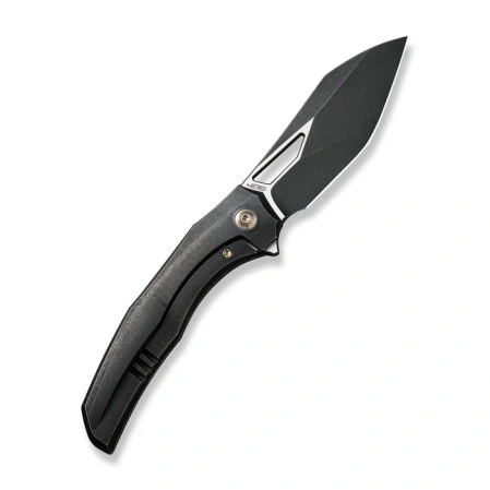 WeKnife Ignio Mystery Box Knife Black Titanium, Black Stonewashed/Satin CPM 20CV by Toni Tietzel (WE22042B-1 MB)