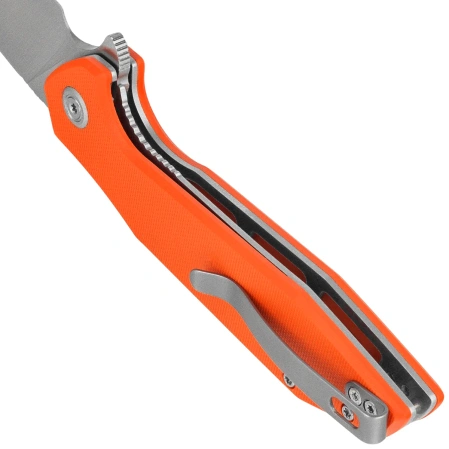 Kubey Nova KU117M Knife, Orange G10, Satin 14C28N