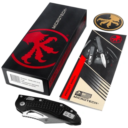 Nóż składany Microtech M-Stitch Ram-Lok S/E Black Frag Aluminium, Apocalyptic M390MK by Borka Blades and Tony Marfione (169MRL-10APFR)