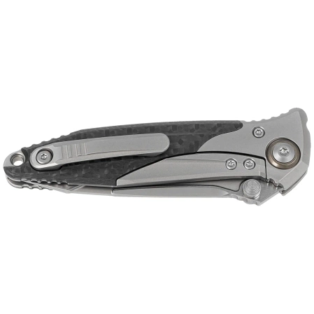 Microtech Socom Bravo Mini T/E Knife Titanium / Carbon Fiber, Bronze HW, Bead Blasted P/S M390 by Tony Marfione (261M-8CFTI)