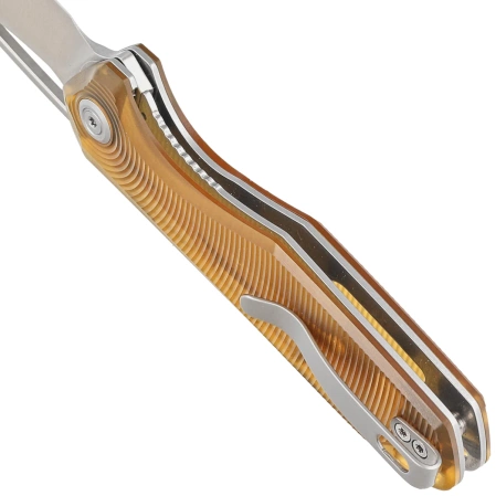 Nóż składany Kubey Doris Polished Ultem, Satin 14C28N (KU324H)