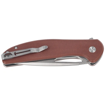 Bestechman Whalefin Knife Brown G10, Stonewashed / Satin D2 (BMK18C)
