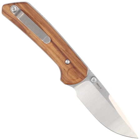 Reate PL-XT V2 Knife Olive Wood, Satin Nitro-V (PL-XT V2 OW SAT)