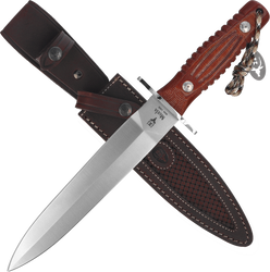 Muela DG-21C Knife Brown Canvas Micarta, Satin MoVa 1.4116