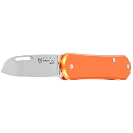 Fox Vulpis Orange Aluminium, Polished N690Co Pocket Knife (FX-VP108 OR)
