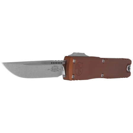 Nóż automatyczny OTF Microtech Ultratech Gen IV S/E Brown Aluminium, Stonewashed M390MK by Tony Marfione (11214-10BN)
