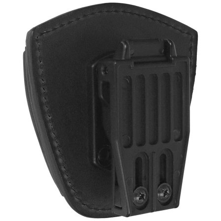 ESP leather holder for Hinged Handcuffs with UBC-05 belt clip mount (HMHL-54-H)
