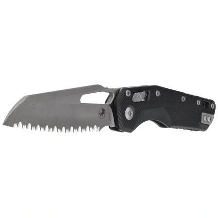 Microtech MSI S/E Knife Black Fluted G10, Apocalyptic F/S M390MK by Tony Marfione (210-12APFLGTBK)