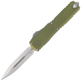 Nóż automatyczny OTF Microtech UTX-70 Gen IV D/E OD Green Aluminium, Stonewashed M390MK by Tony Marfione (11474-10OD)