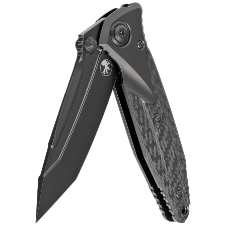 Nóż składany Microtech Socom Bravo T/E Black DLC Titanium / Carbon Fibre, Black DLC HW, Black DLC M390 by Tony Marfione (261-1DLCTCFTIS)