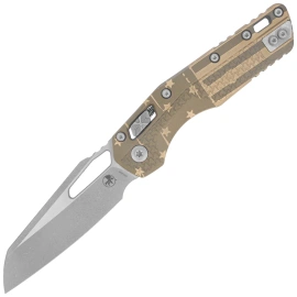 Nóż składany Microtech MSI S/E Moss Green Flag Tri-Grip Polymer, Apocalyptic M390MK by Tony Marfione (210T-10APPMMGFLAG)