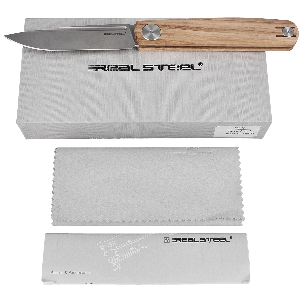 Real Steel Knive Gslip Olive Wood, Satin VG-10 by Ostap Hel