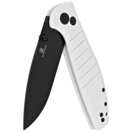 Nóż składany Bestechman Goodboy White G10, Black PVD D2 by Keanu Alfaro (BMK04J)