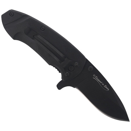 K25 RK-18488 Knife Black Aluminum, Black 7Cr17Mov