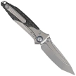 Microtech Socom Bravo Mini T/E Knife Titanium / Carbon Fiber, Blue HW, Bead Blasted M390 by Tony Marfione (261M-7CFTI)
