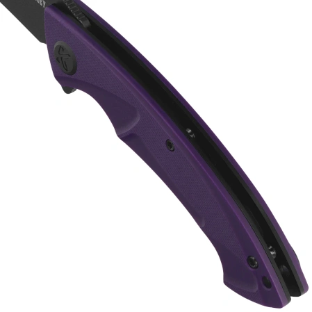 Kubey Anteater Knife Purple G10, Blackwashed 14C28N (KU212M)